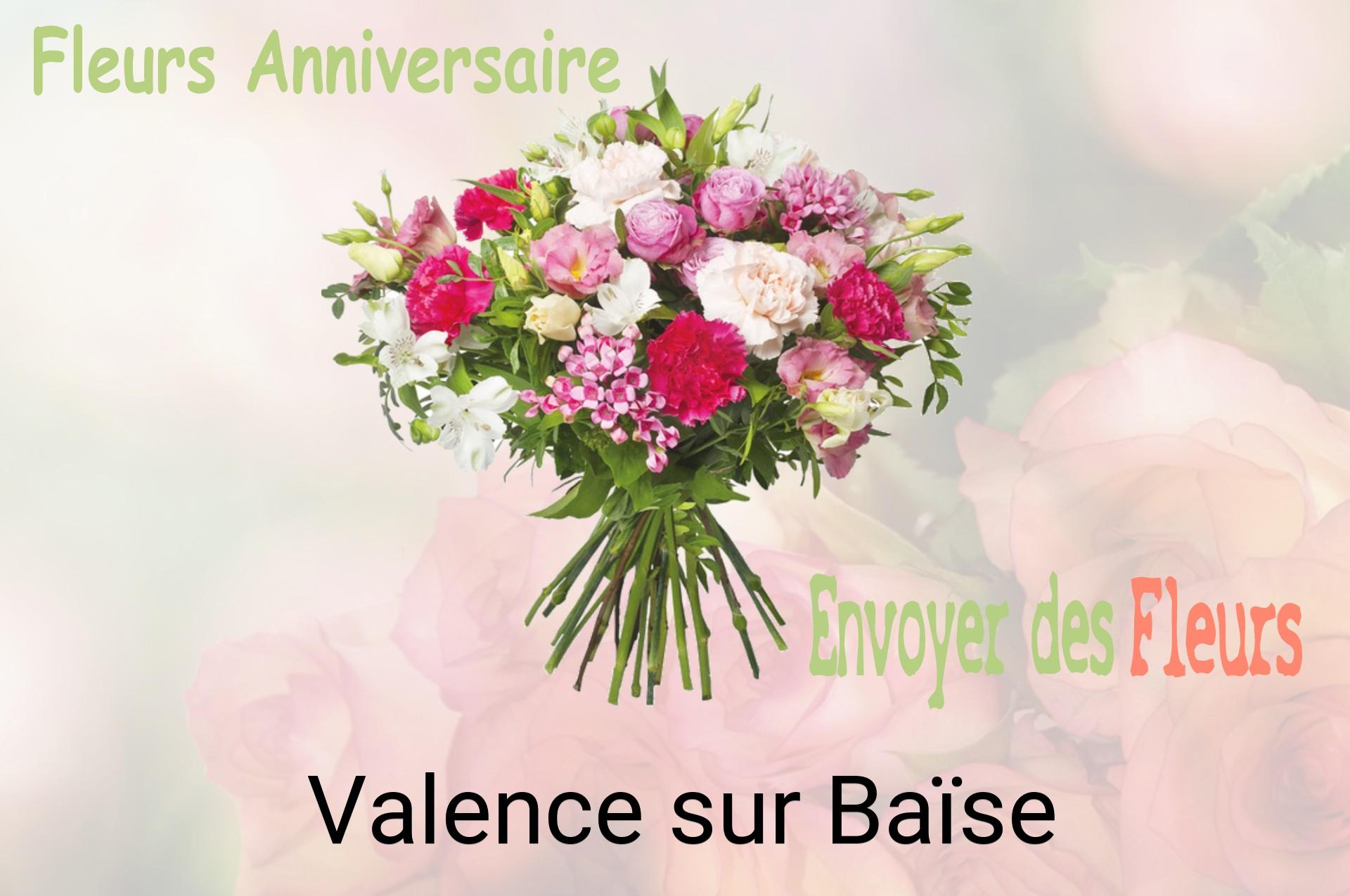 Bouquet de fleurs d’anniversaire livré à Valence-sur-Baïse