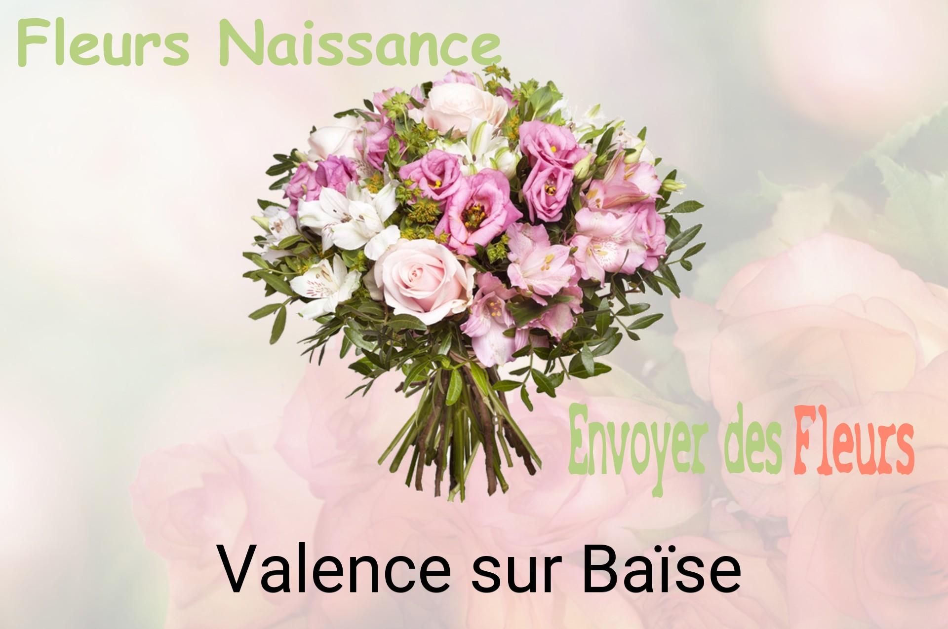 Bouquet de fleurs de naissance livré à Valence-sur-Baïse