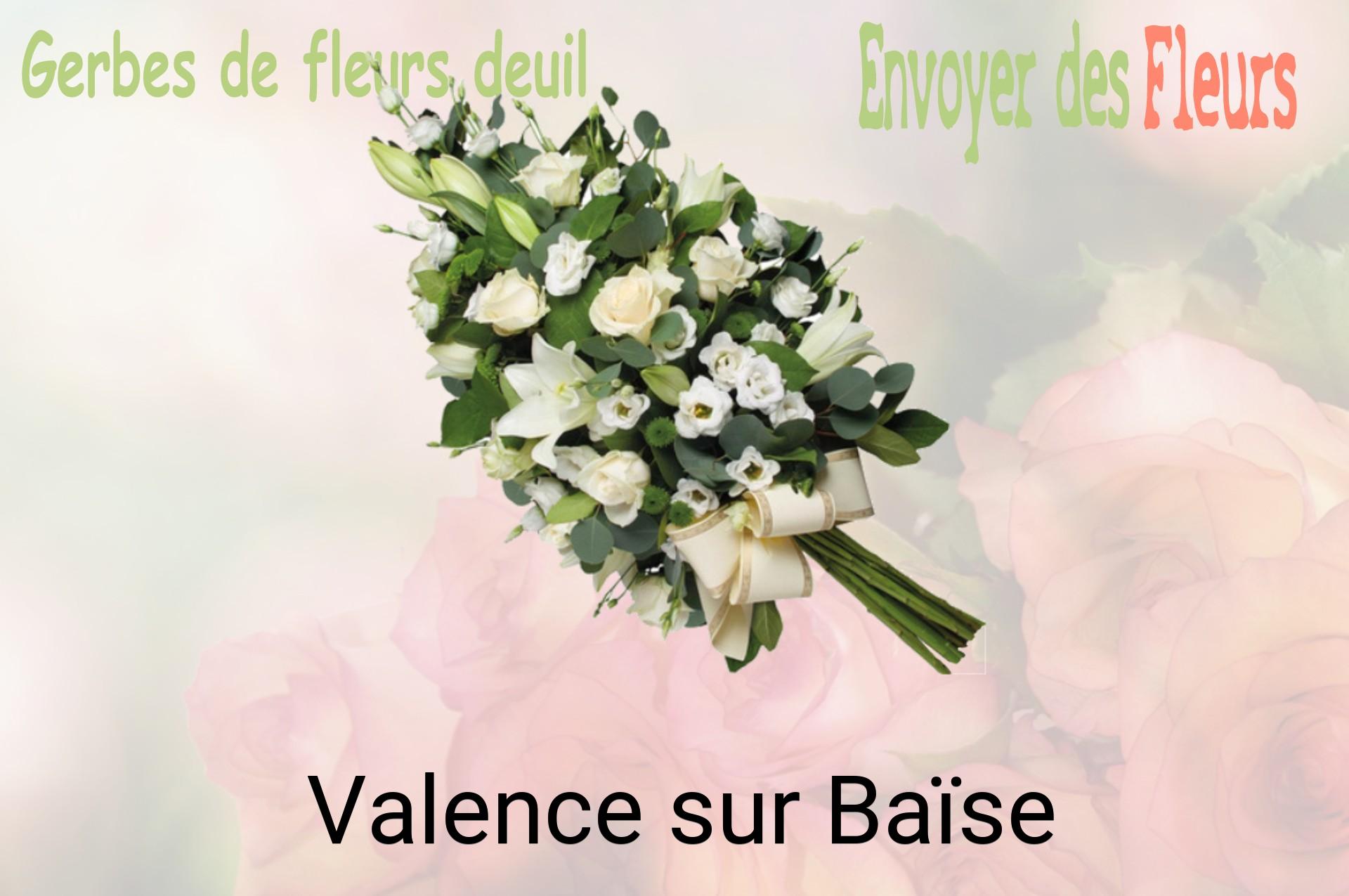 Gerbe de fleurs de deuil livrée à Valence-sur-Baïse